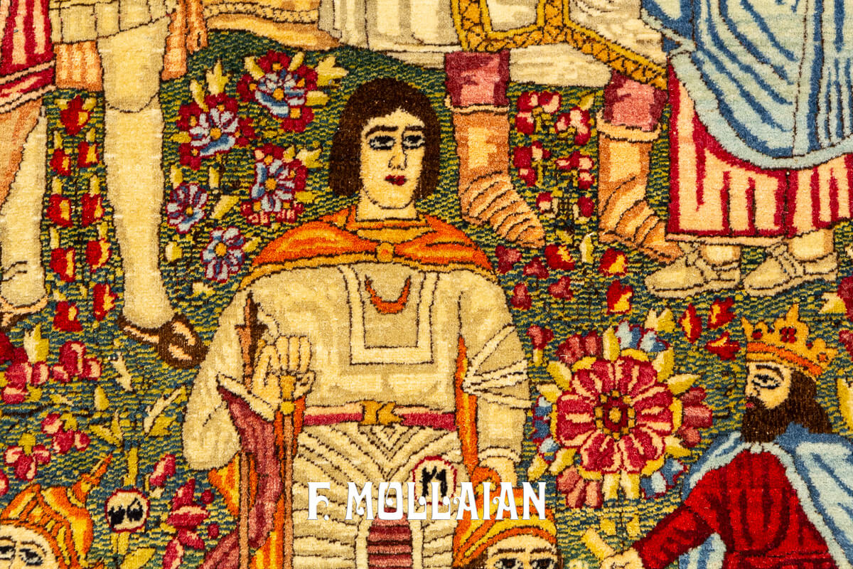 Rare Rug Mashahir Figurative Kerman Ravar n°:695181